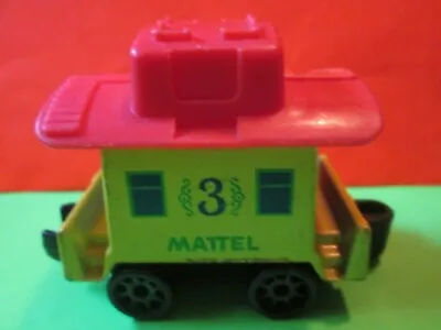 Mattel Preschool First Wheels Diecast Train NO 3 Caboose 1980 HONG KONG • $12
