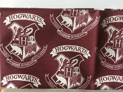 Fabric Fat Quarter * Harry Potter * Maroon Hogwarts Badge * 100% Cotton * • £6.71