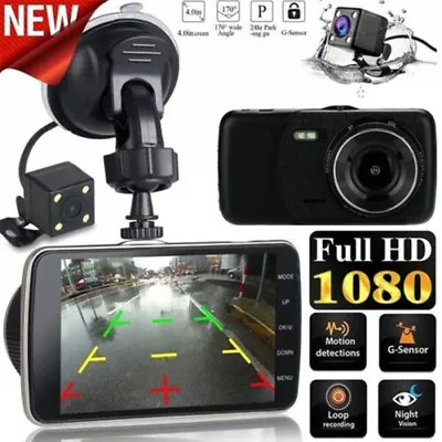 1080P Dual Lens Car Dash Cam Front & Rear DVR Camera Video Recorder Night Vision • $48.99