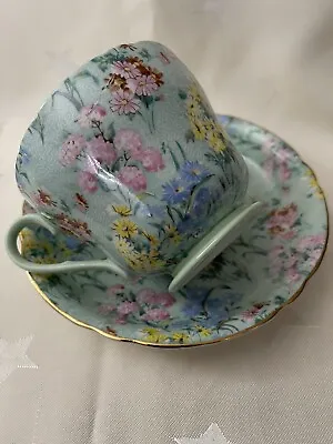 £22.07 • Buy Vintage Shelley China Duo MELODY Chintz Pattern No: 19489-stunning-Excellent Con