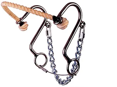 Reinsman Little  S  Hackamore Rope Nose PONY Bit -  Stage B • $69.99