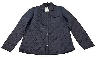 NEW Barbour Mens Newbie Quilted Jacket Navy Blue Size X-Large XL NWT FREE Ship • $118.99