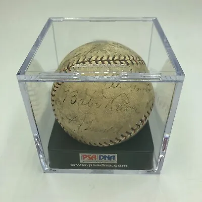 Babe Ruth Lou Gehrig Jimmie Foxx George Sisler Eddie Collins Signed Baseball PSA • $14995
