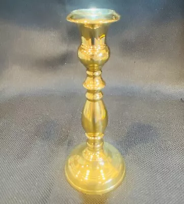 Vintage VIRGINIA METALCRAFTERS Large Heavy Brass “TULIP” Candlestick Holder • $43.99