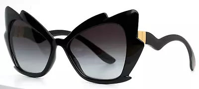 DOLCE AND GABBANA DG6166 501/8G Black Womens Butterfly Gradient Sunglasses • $99.99