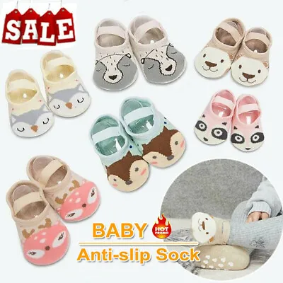 Baby Anti-slip Socks Kids Cartoon Toddler Sock Shoes Boots Cotton Floor Socks • £2.19