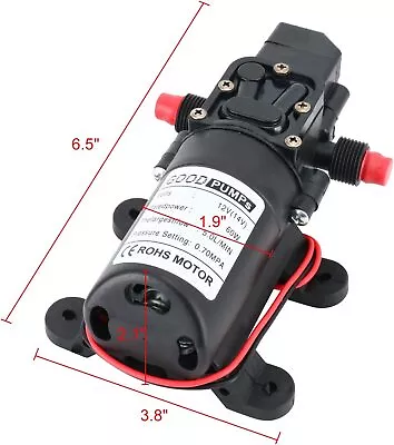 $17.82 • Buy Fresh Water Pressure Diaphragm Pump Self Priming RV Booster Sprayer Pump 12V
