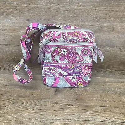 Vera Bradley Mini Hipster Crossbody Paisley Meets Plaid Print Condition Pre-Own • $29.99