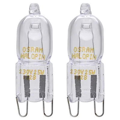 £7.69 • Buy 2X OSRAM Oven Halopin 40w G9 Halogen Capsule Light Bulb For Cooker / Microwave