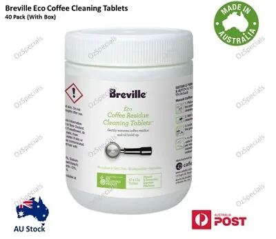 Breville Eco Coffee Residue Cleaning Tablets-8/16/24/32/40 Tabs (BES013CLR0NAN1) • $54.90