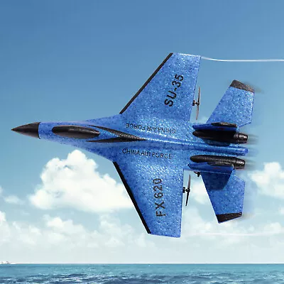 Roclub Blue EPP Foam SU-35 Model Plane Toy Remote Control Airplane RC Glider • $27.99