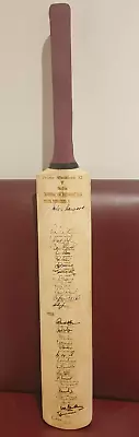 1999 P.M'S XI Signed Cricket Bat - Team Australia Team India - Sachin Tendulkar • $1345