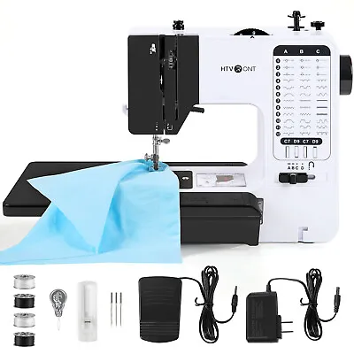 HTVRONT Mini Electric Sewing Machine Portable Crafting Mending Machine Beginners • $7.99