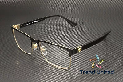 VERSACE VE1285 1443 Black Demo Lens 56 Mm Men's Eyeglasses • $132.99