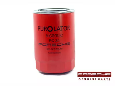  Porsche 911 Genuine Red Purolator PC34 Classic Engine Oil Filter 90110720310 • $35.29