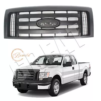 Front Bumper Hood Guard Grille Grill For 2009 - 2014 Ford F-150 F150 Black • $92.89