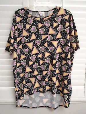 LuLaRoe Disney Minnie Mouse Mid Sleeve High Low SS Tunic Top Irma T-Shirt Size L • $12.99