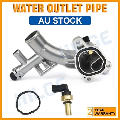 Aluminium Water Outlet Thermostat Housing Sensor For Holden Trax Cruze JH Barina • $36.69