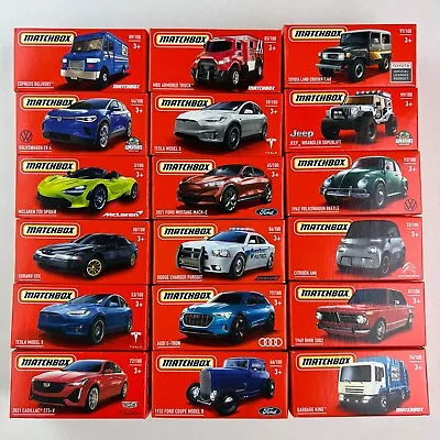 2023 Matchbox Power Grabs 18 Vehicles Set Case F 1:64 Scale Diecast Cars • $29.99