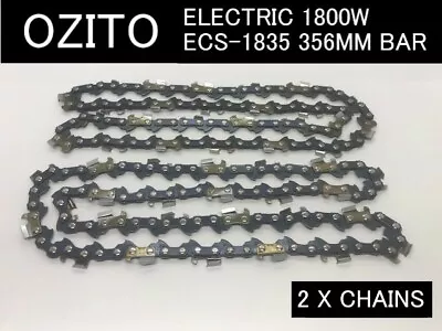 Chainsaw Chain Suit Fit For Electric Ozito ECS-1835 356mm Bar (2 X Chains) • $37.95