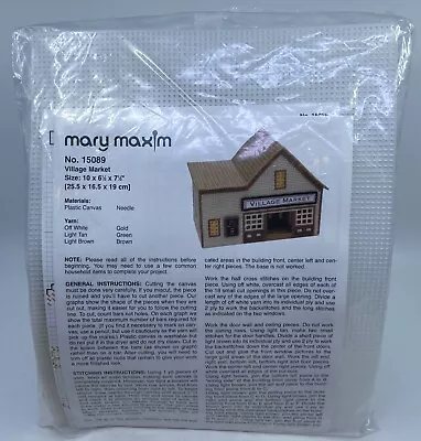 Mary Maxim Plastic Canvas Needlepoint Village Kit 15089 Village Market • $19.99
