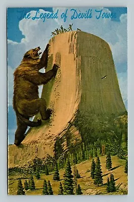 The Legend Of Devil's Tower National Monument Folklore Postcard • $3.31