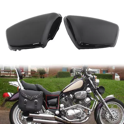 Black For 1984-up Yamaha XV700 750 1000 1100 Virago L & R Side Panel Cover Gloss • $33.63