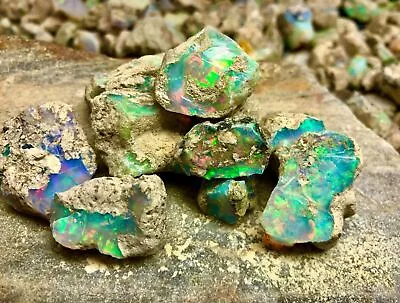 OPAL Raw Crystals - AA Grade Large - Bulk Raw Opal Rough Opal Lot Welo Opal • $226.75