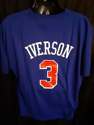 Philadelphia 76ers Iverson #3 Men's Mitchell Ness B/T Shirt XLT2X3X Or 5XT • $24.99