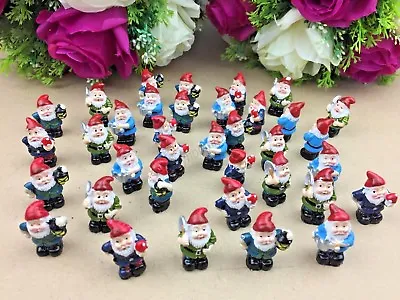 36 X Mini Gnomes Mini Craft Gnome Fairy Miniature Figurine Home Cake Decoration • $36.99