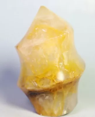 Natural Yellow FIRE QUARTZ Hematoid Crystal PHANTOM MULTI INCLUSIONS Freeform • $17.77