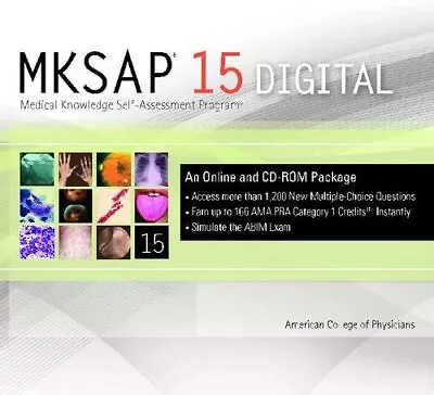 Mksap 15 Digital (Cd-Rom + Online): Medical Kno... ACP • $249.99