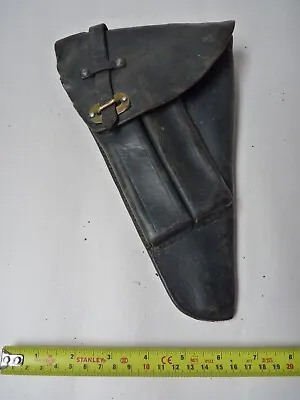 Original WW2 Swedish M40 Husqvarna Lahti Pistol Holster Brown Leather -P08 Luger • £22