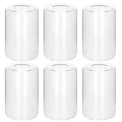 6 Pack Clear Glass Shades Replacement5.51in Height3.94in Diameter1.65in Fitterhi • $45.33