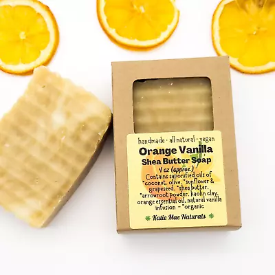 Vegan Shea Butter Soap For Shaving Handmade Natural Eco Friendly  • £9.63