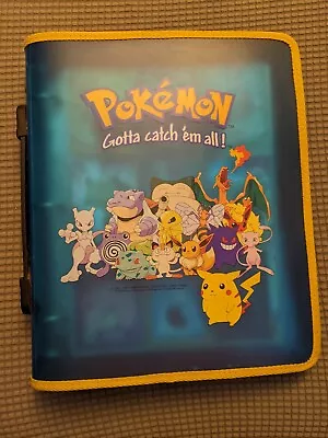 Pokemon 1999 Binder & 100+ Cards Lot Topps Holo 90s & Y2K TCG Some 1st Edition • $227