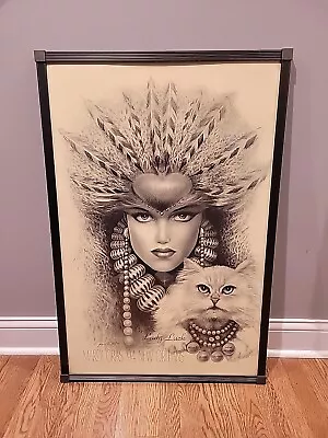 1994 Mardi Gras New Orleans “Lady Luck” Signed James Russel Poster 24 X36 Framed • $169.99