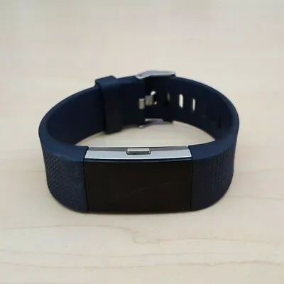 $32.50 • Buy Fitbit Charge 2 Heart Rate Fitness Activity Tracker Dark Blue Wristband Small