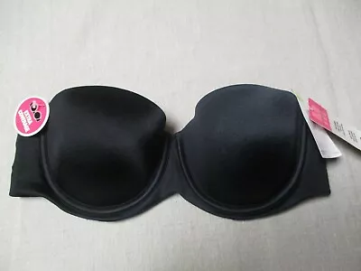 912W1  Maidenform 07130 Pure Genius Strapless Bra 36B Black • $12.74