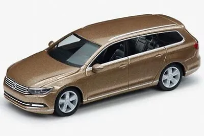 VW Passat Estate Model Car 1:87 Scale Diecast Sweet Date Gold Metallic GENUINE • £7.49