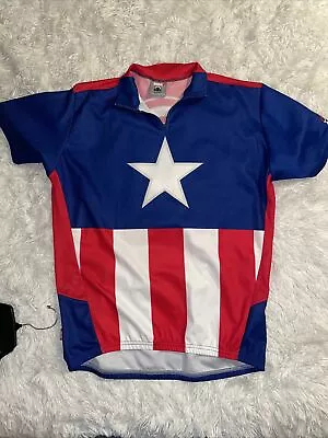 Marvel Medium Captain America Men's Polo Shirt Short Sleeve • $9.99