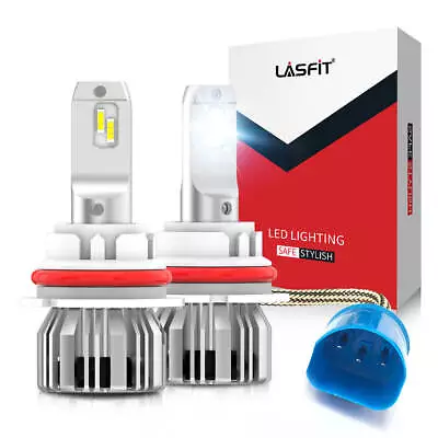 Lasfit 9007 LED Headlight Bulbs Conversion Kit High Low Beam 6000K Super White • $39.99