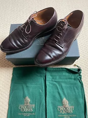 Crockett And Jones Ashdown Shoes Size 7E Brown Country Calf Dainite Sole VGC  • £100