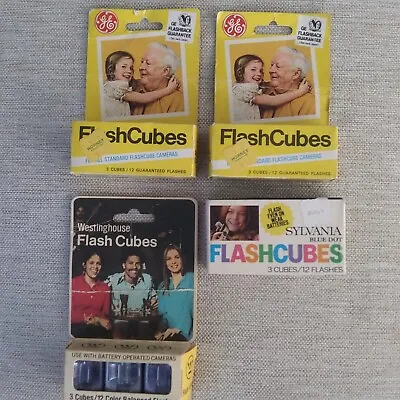 Flash Cubes Bundle Sylvania Westinghouse GE(2) 4 Boxes Of 3 Cubes Each • $16