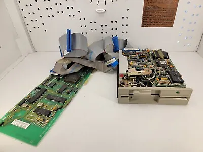 Tandon TM75-8 5.25 Inch 1.2mb Floppy Drive & Card Untested • $138.91