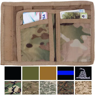 $9.99 • Buy Tactical Camo Trifold Wallet Nylon Army Commando Military Camouflage Tri-Fold