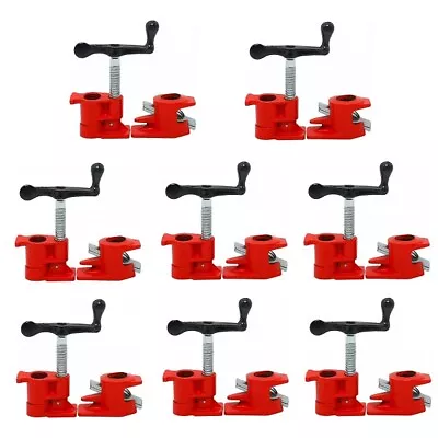 8 Pack 1/2  Wood Gluing Pipe Clamps Heavy Duty Quick Release Metal Pipe Clamp • $59.99