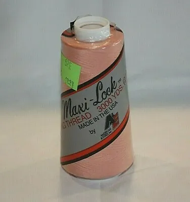 Maxi-Lock Sewing Thread - Overlock Serger 3000 Yd - 1 Cone Of Salmon Pink • $3.50