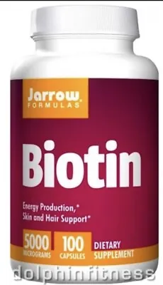 £6 • Buy Jarrow Formulas Biotin 5000mcg Energy Production Hair Nails Health - 100 Caps