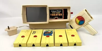 1970’s Fisher Price Movie Projector & Viewer Bundle & 5 Cartridges Incl Disney • $144.98